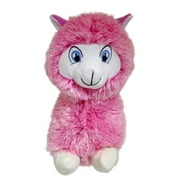 Whimsy & Charm Valentine's Day Sweatheart Love 11" Llama Alpaca Stuffed Animal Plush Toy Soft & Fluffy - Pink