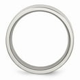 thumbnail image 2 of Stainless Steel Flat 8mm Polished Band Ring - Size 6.5, 2 of 2