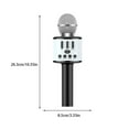 thumbnail image 2 of ziyahi Microphone Sans Fil Bluetooth Compatible Haut-Parleur Portable Home KTV Player Surround Batterie Réglable Coloré Micro Livestreaming Noir, 2 of 5