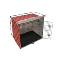 thumbnail image 6 of Magician Dog Crate Cover, Repetitive Doodle Pattern with Witch and Wizard Hat Halloween Themed, Easy to Use Pet Kennel Cover Small Dogs Puppies Kittens, 7 Sizes, Dark Orange Blue Violet, by Ambesonne, 6 of 6