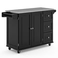 thumbnail image 2 of Homestyles Dolly Madison Wood Kitchen Cart in Black, 2 of 13