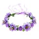 thumbnail image 2 of Vestido de novia con corola de flores de rosa, corona de cinta ajustable, corona europea y americana, 2 of 6