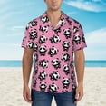 thumbnail image 4 of Daiia Cute Panda Hawaiian Shirt for Men Gentle Cotton Regular Short Sleeve Casual-Large, 4 of 9