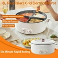thumbnail image 3 of Multifunctional Four-Grid Electric Cooker, Multifunctional Stew Pot with Independent Temperature Control on Both Sides, 6L Large Capacity, One Pot with 4 Flavors, 3 of 6