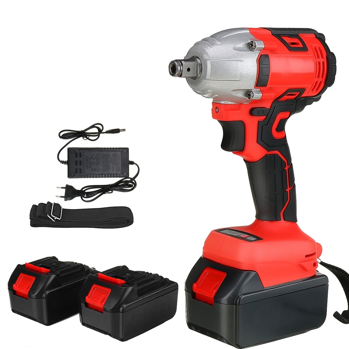 520Nm 1/2" Cordless Electric Impact Wrench Brushless Motor High Torque Drill 