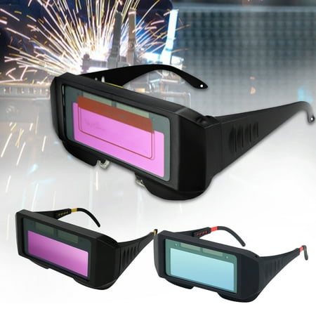 

SPRING PARK Solar Powered Auto Darkening Electric Welding Glasses Protective Goggles Eyewear
