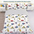 thumbnail image 2 of Viviland Kids 7-Piece Road Cars White Bed in a Bag, Full, 2 of 5