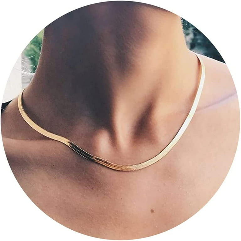 ASCOMY Layered Necklaces for Women Dainty Gold Necklace 14K Gold Plated  Flat Herringbone Necklace Snake Chain Twist Rope Cuban Necklace Simple Gold  Necklace for Women Girls Everyday Gold Jewelry Gift - Yahoo