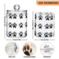 thumbnail image 5 of Yayeee 4 Pack Qtip Holder Bathroom Cotton Swab Canister with Lid Clear Dispenser Set, Cartoon Cat Paw, 5 of 6