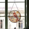 thumbnail image 3 of Cardinal Suncatchers Christmass, Red Cardinal Stained Glass Window Hangings, Red Cardinal Decor, Red Cardinal Christmas Tree Ornament Red-178HD357, Cardinal Stained Glass Art, 3 of 5