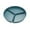 Green #3, variant on 10-Inch Plastic 3-Compartment Divided Dinner Plate | Thickened Microwave-Safe Material | Heat-Resistant Breakfast & Fruit Tray for Home & Camping Use