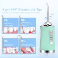 thumbnail image 3 of Irrigador Dental Portátil CHAO IPX7 4 Boquillas 3 Modos Recargable por USB, 3 of 5