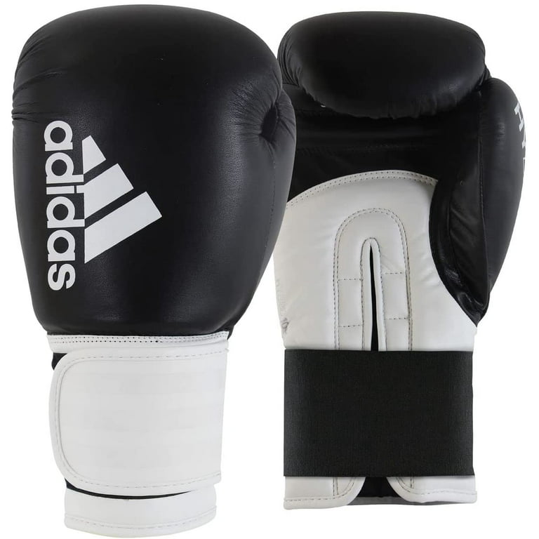 Adidas Boxing and and Fitness Hybrid 100 Women for Punching, Kickboxing Men Gloves 16oz - - and Bags Heavy - Black/White, - for