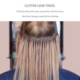 thumbnail image 2 of Set of 2 Glitter Spray Hair Extensions with Wire for Wedding and Special Occasion Accessories, 2 of 8