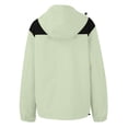 thumbnail image 4 of WTOBBY Women's Solid Color Hooded Long Sleeved Windbreaker for Mountaineering Sports, Waterproof Jacket and Top for Outdoor Adventures,Beige 5XL, 4 of 5