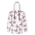 thumbnail image 6 of KLL Unisex Kids Boys Girls Hooded Pocket Pullover Hoodies-Pink Butterflies (2), 6 of 6