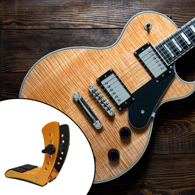BELOVING Electric Guitar Leg Rest Adjustable Performance Ergonomic Practical Footrest Orange