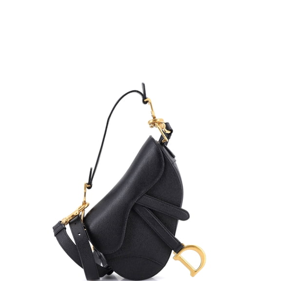 Pre-Owned Saddle Handbag with Strap Leather Mini By Rebag