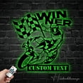 thumbnail image 4 of Handmadetneonsign Custom Winner Motocross Biker Metal Wall Art LED Light - Personalized Dirt Bike Name, 4 of 5
