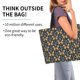 thumbnail image 2 of Fotbe Flower Butterfly Bolsa Tote Estética de Lona con Estampado para Mujer - Bolsa Reutilizable de Hombro Casual para Vacaciones, Compras, Trabajo y Gimnasio, 2 of 8