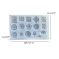 thumbnail image 4 of lanema Various Flowers Embossed Flower Pattern Silicone Mold Suitable for Epoxy Resin Diy Crafts Jewelry Making Home Decor, 4 of 6