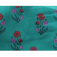 thumbnail image 4 of oneOone Georgette Viscose Fabric Leaves & Floral Block Printed Craft Fabric BTY 42 Inch Wide, 4 of 4
