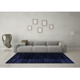 thumbnail image 3 of Ahgly Company Indoor Rectangle Abstract Blue Modern Area Rugs, 7' x 9', 3 of 4