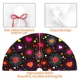 thumbnail image 4 of Lsque Geometric Hearts Print Christmas Tree Skirt, Tree Skirt with Ties or Velcro, Perfect for Holiday Decorations, Halloween, and New Year-36", 4 of 7