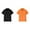 Black 1PCS & Orange 1PCS, variant on XEGLSBU 3 Pack T-Shirts for Boys Solid Short Sleeve T Shirt Kids Casual Button Front Summer T-Shirts Tops Tees Size M