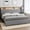 Grey, variant on Eastvita Queen Size Bed Frame with Storage Headboard - Upholstered Platform Bed with Drawers/Charging Station/Noise-Free/No Box Spring Needed/Easy Assembly/Beige
