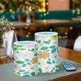 thumbnail image 3 of Yayeee Flameless Candles with Remote Flickering Battery Operated Multi Color Changing, Retro Orange Floral, 3 of 7
