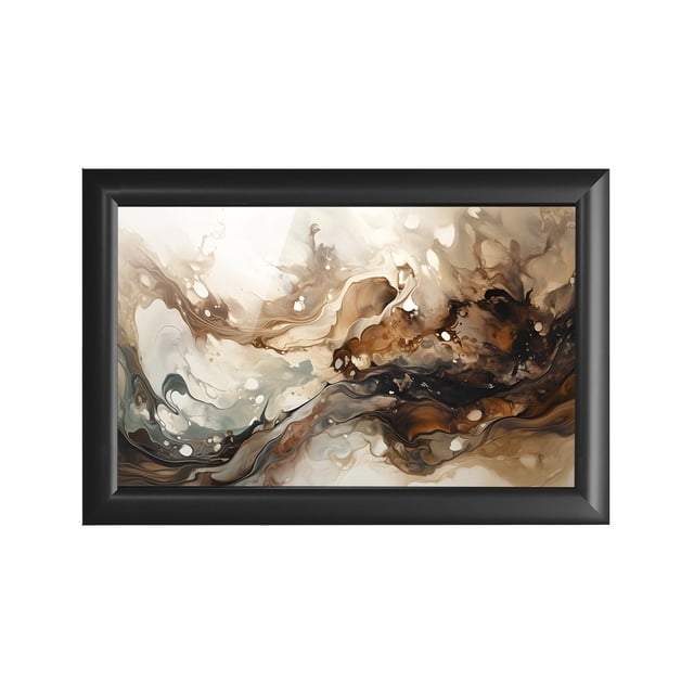 Cuadro Decorativo 69x49 cm Marmol Papel Metálico Textura Brillante