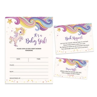 Unicorn baby shower invitations walmart 2025