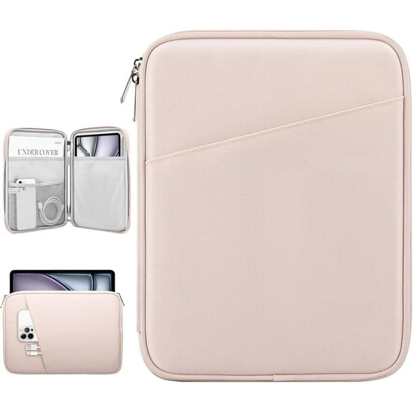 TRAHOO-13 Inch Tablet Sleeve Bag Carrying Case for iPad Pro 13" M4 2024, iPad Air 13", iPad Pro 12.9", Samsung Galaxy Tab S10+ Plus/S9 FE+/S9+ Plus 12.4", Remarkable Paper Pro 11.8", Pink