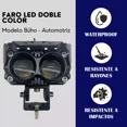 thumbnail image 3 of Faro Lupa Led Buho Bicolor Color Auxiliar Niebla Moto, 3 of 8
