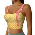 thumbnail image 2 of Xecao for Sports Bra with Removable Pads, Crop Tank Top Design, Women's Longline Sports Bra - Non-Wired - XX-Large, 2 of 9