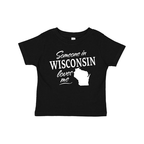 Inktastic Someone in Wisconsin Loves Me Boys or Girls Toddler T-Shirt