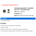 thumbnail image 2 of Cornering Lamp Socket - Compatible with 1973 - 1987 Buick Regal 1974 1975 1976 1977 1978 1979 1980 1981 1982 1983 1984 1985 1986, 2 of 2