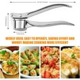 thumbnail image 3 of RuWeoMaa Garlic Press, Garlic Peeler, Garlic Press Stainless Steel, Garlic Crusher, Garlic Roller, Garlic Press, Garlic Masher, Trituradora De Ajo, Garlic Smasher, 3 of 8