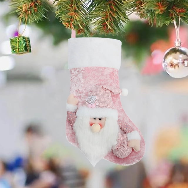 Christmas Decorations Hangs Personalized Christmas Stockings 16 Inch Large Family Christmas Stocking Set Xmas Stocking For Fireplace Christmas Decorations Household pendant