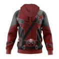 JUNBYONE Deadpool Costume Superheroes Boys Zip-Up Fashion Hoodie for