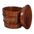 thumbnail image 5 of Niceauty Reusable Coffee Cup With Lid Wooden Cup Dark Brown For Beer Lovers Elegant And Fashionable 1Pack, 5 of 8