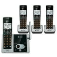 thumbnail image 2 of AT&T CL82415 DECT 6.0 Expandable Cordless Phone with Answering System and Caller ID, Silver/Black with 4 Handsets, 2 of 4