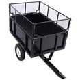 thumbnail image 3 of Olurrisa ATV Trailer Steel Dump Cart, 750lbs 22 Cubic Feet Utility Trailer Lawn Garden Trailer with Heavy Duty Tow Behind Carts and Removable Sides for Tractors, ATV, UTV, Lawn Mowers, 3 of 9