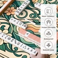 thumbnail image 5 of Mahjong Mat 31.5" x 31.5" Abstract Floral Waves Soft Teal Peach Tones Whimsical Swirls Non-Slip Noise Reduction Mahjong Tiles Table Cover for Dominoes Poker Card Board and Tile Games, 5 of 6