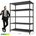 thumbnail image 5 of REIBII 71" H Wire Shelves 5 Shelf Steel Shelving Units Adjsutable Free Standing Shelf for Kitchen Bedroom Garage, 5 of 8