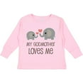 thumbnail image 3 of Inktastic My Godmother Loves Me Boys or Girls Long Sleeve Toddler T-Shirt, 3 of 5