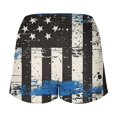 thumbnail image 4 of 4th of July Women's Comfy Summer Beach Shorts Casual Sports Shorts Yoga Short Pants with Elastic Drawstring & Pockets, 4 of 4