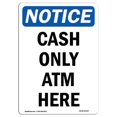 thumbnail image 1 of SignMission OS-NS-D-1824-V-10447 OSHA Notice Sign - Cash Only ATM Here, 1 of 4