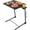 Black, variant on Adjustable TV Tray Table - TV Dinner Tray with Cup Holder on Bed & Sofa, Comfortable Folding Table with 6 Height & 3 Tilt Angle Adjustments for Laptop (Azure)
